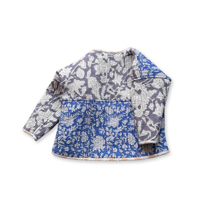 Stripes Patchwork Quilted Reversible Jacket