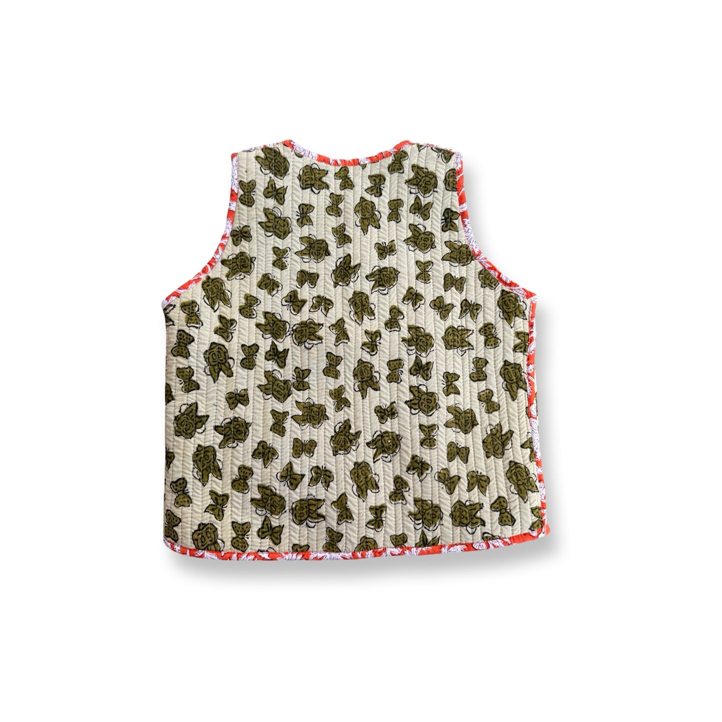 Stripes Patchwork Reversible Vest