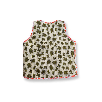 Stripes Patchwork Reversible Vest