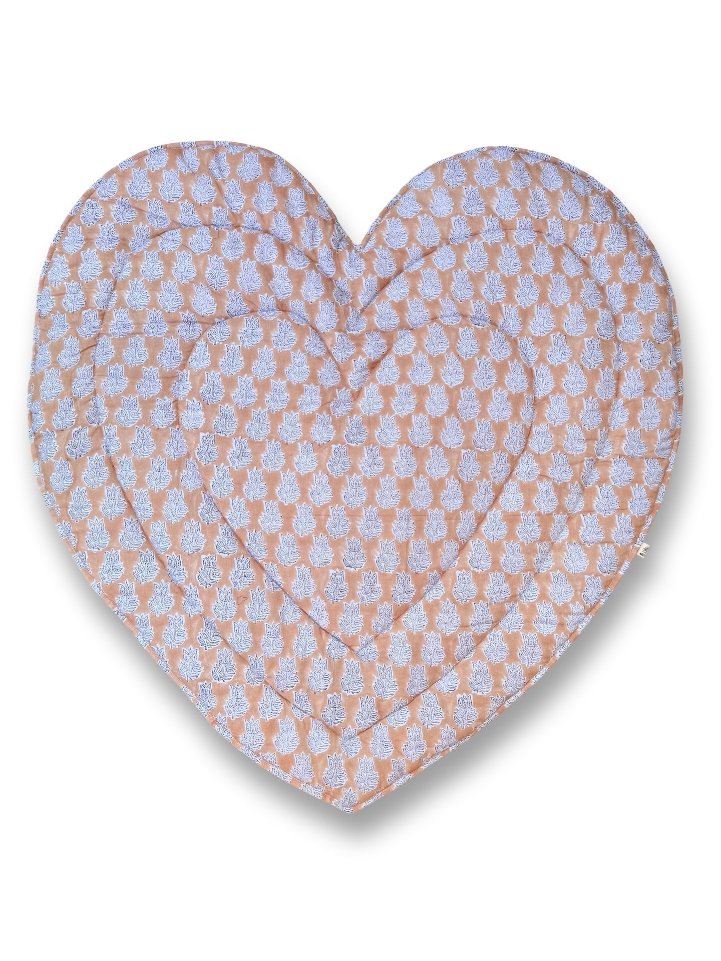 Baby Quilt Play Mat Heart Piping -Single Texetile-