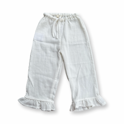 ⭐︎1-10years⭐︎ Organic Crinkle Cotton Frill Pants