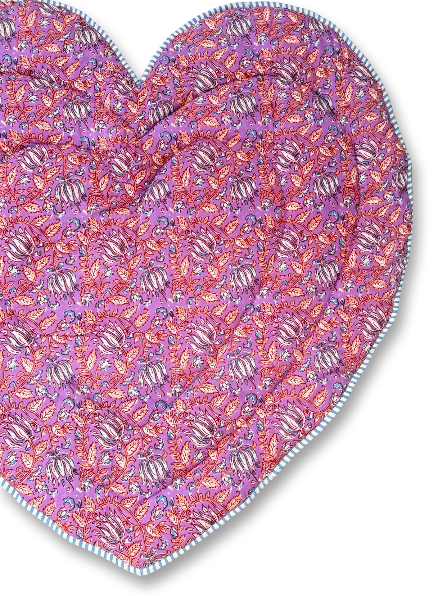 Baby Quilt Play Mat Heart Piping -Combination Texetile-