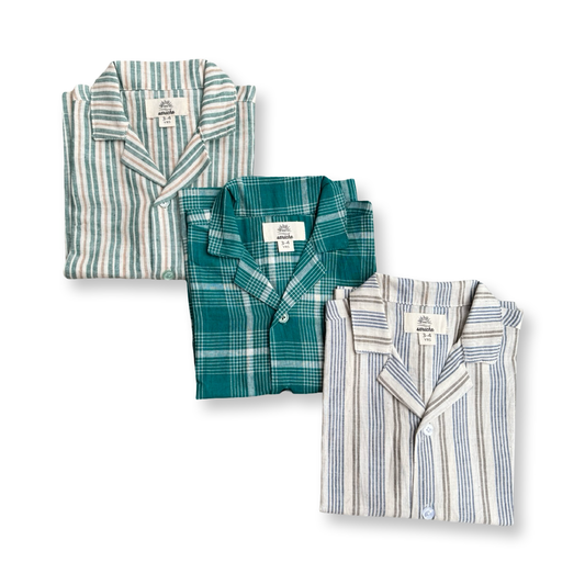 Open Collar Shirts -Khadi Cotton-