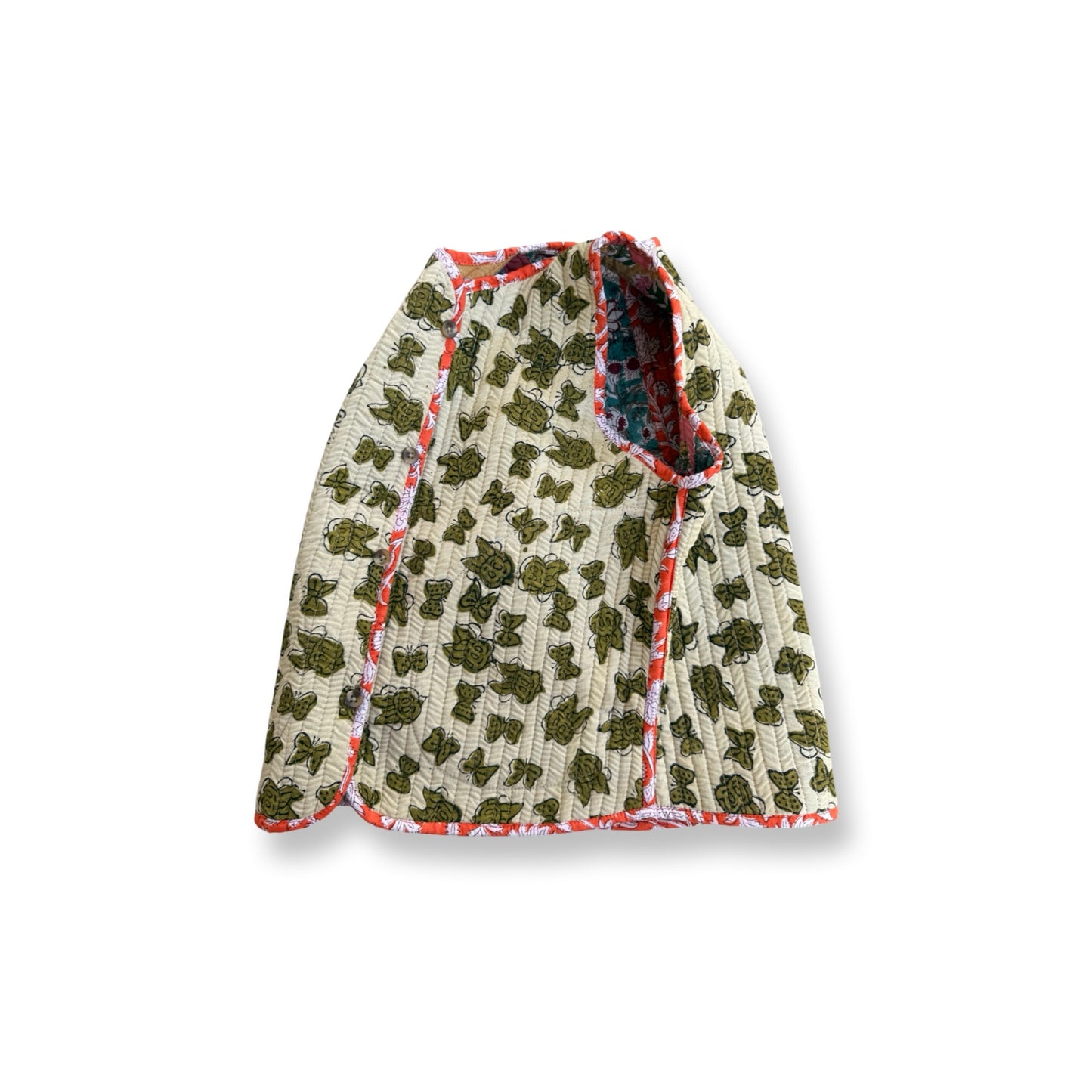 Stripes Patchwork Reversible Vest