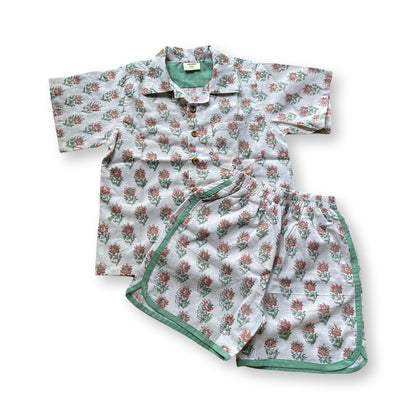 Block Print Kids Shirt and Short Set