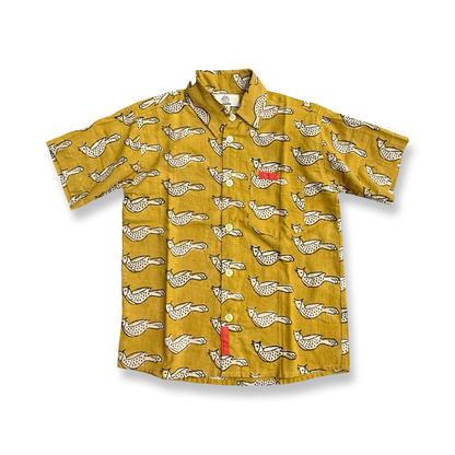 Boys Block Print Short Sleeve Shirt -Block Print Cotton-