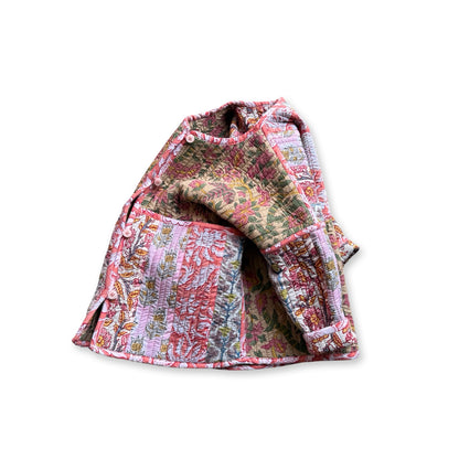 Stripes Patchwork Quilted Reversible Jacket