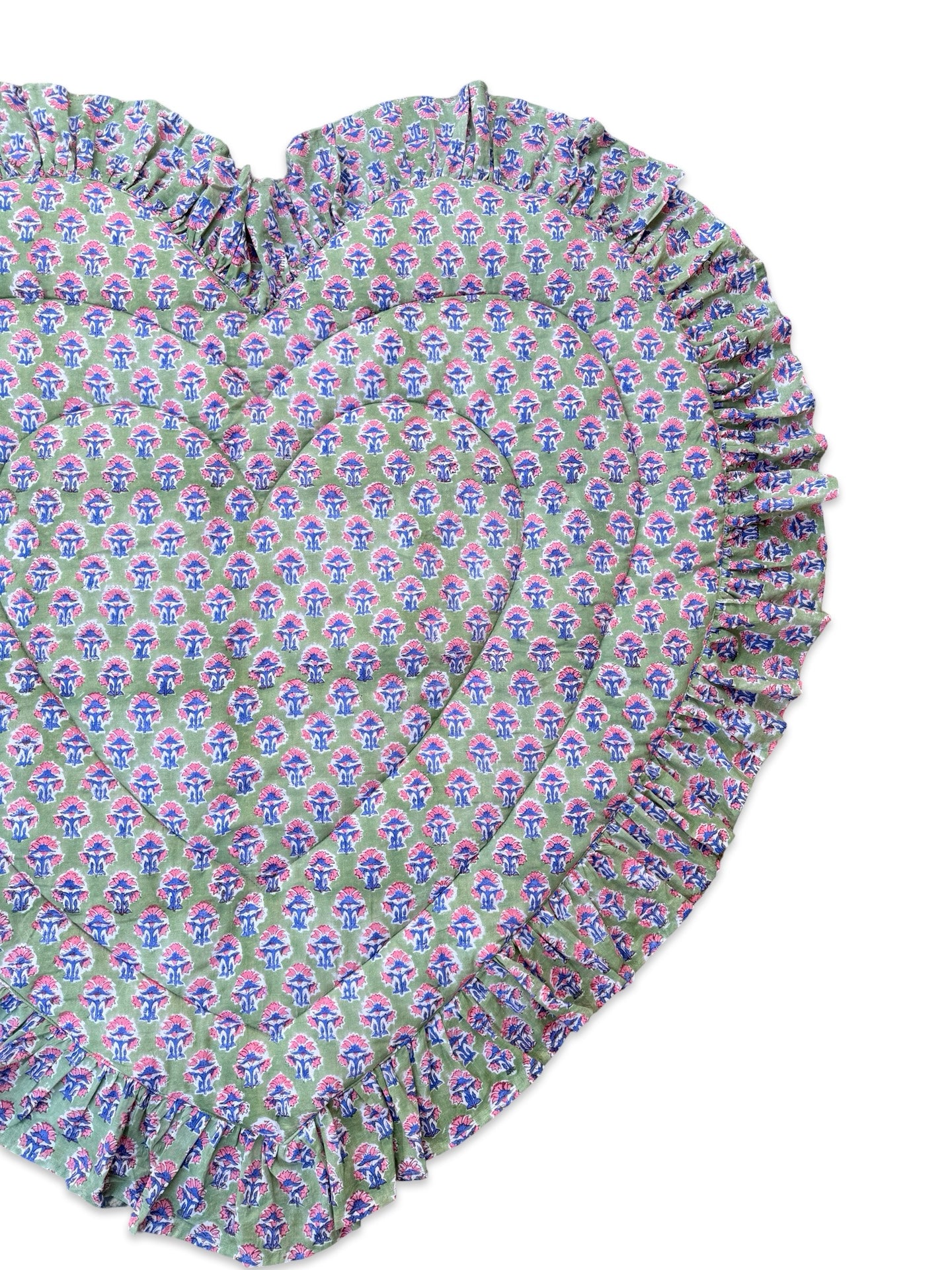 Baby Quilt Play Mat Heart Frill -Single Texetile-