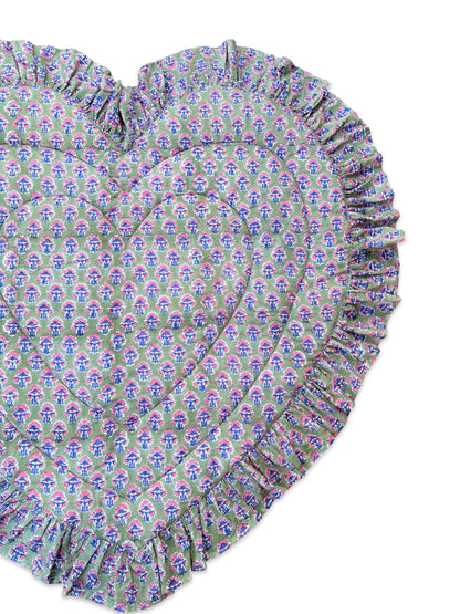 Baby Quilt Play Mat Heart Frill -Single Texetile-