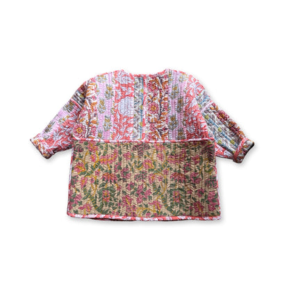 Stripes Patchwork Quilted Reversible Jacket