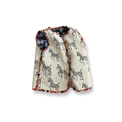 Stripes Patchwork Reversible Vest