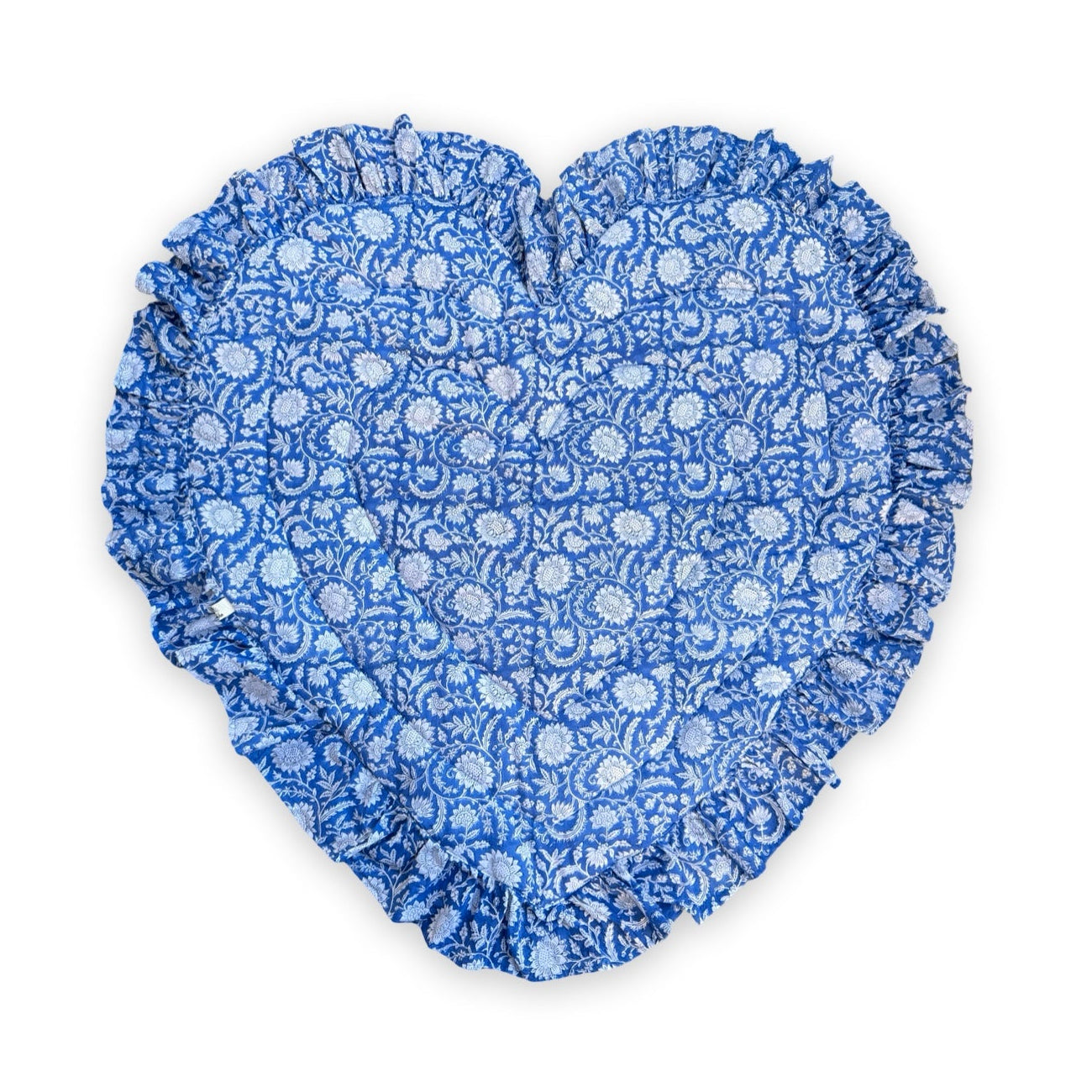 Baby Quilt Play Mat Heart Frill -Blue-