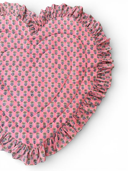 Baby Quilt Play Mat Heart Frill -Single Texetile-