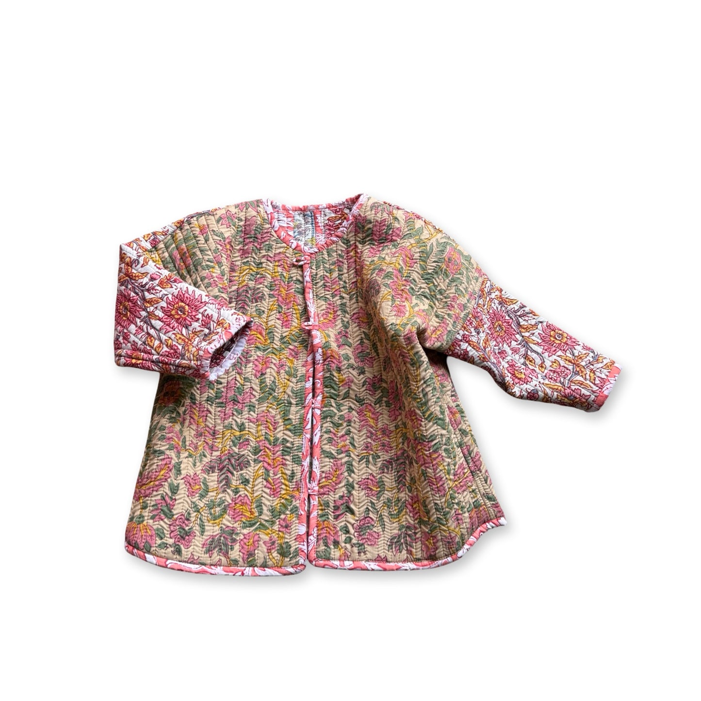 Stripes Patchwork Quilted Reversible Jacket