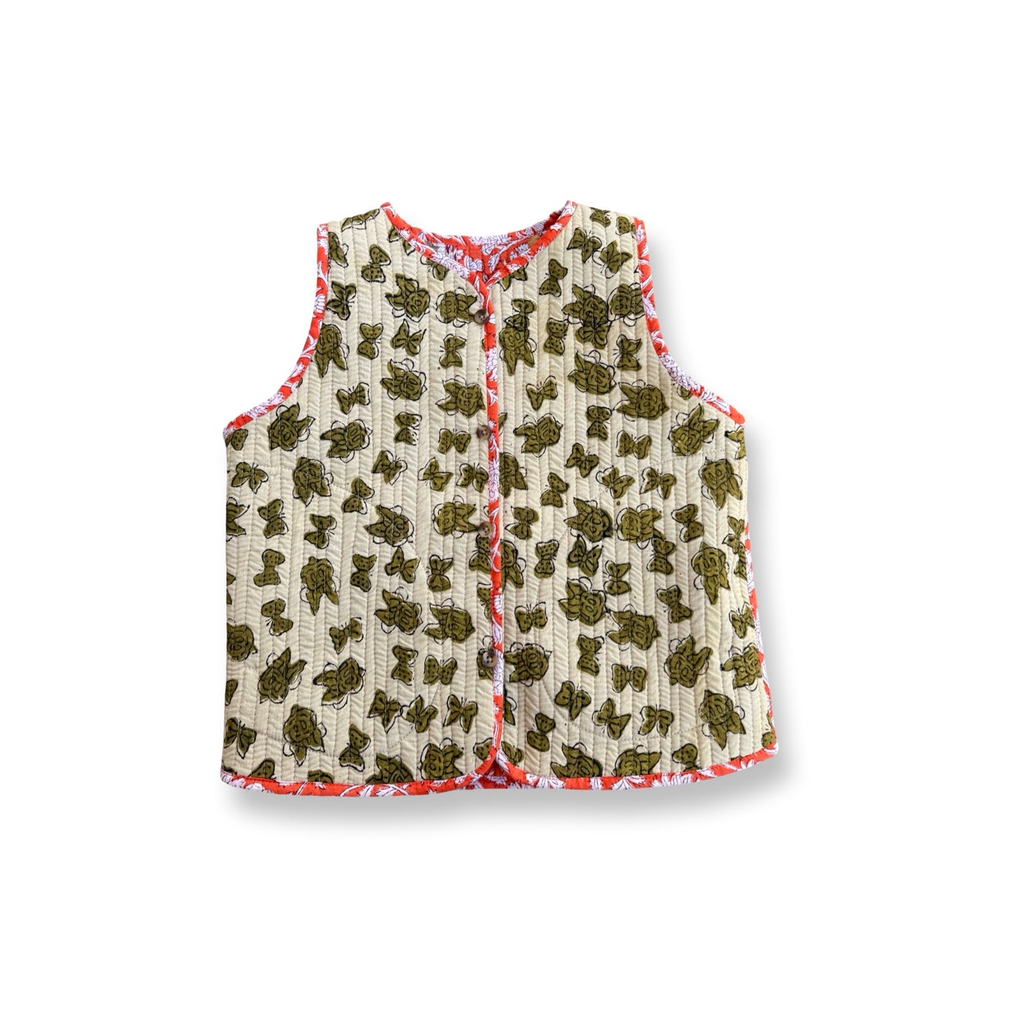 Stripes Patchwork Reversible Vest