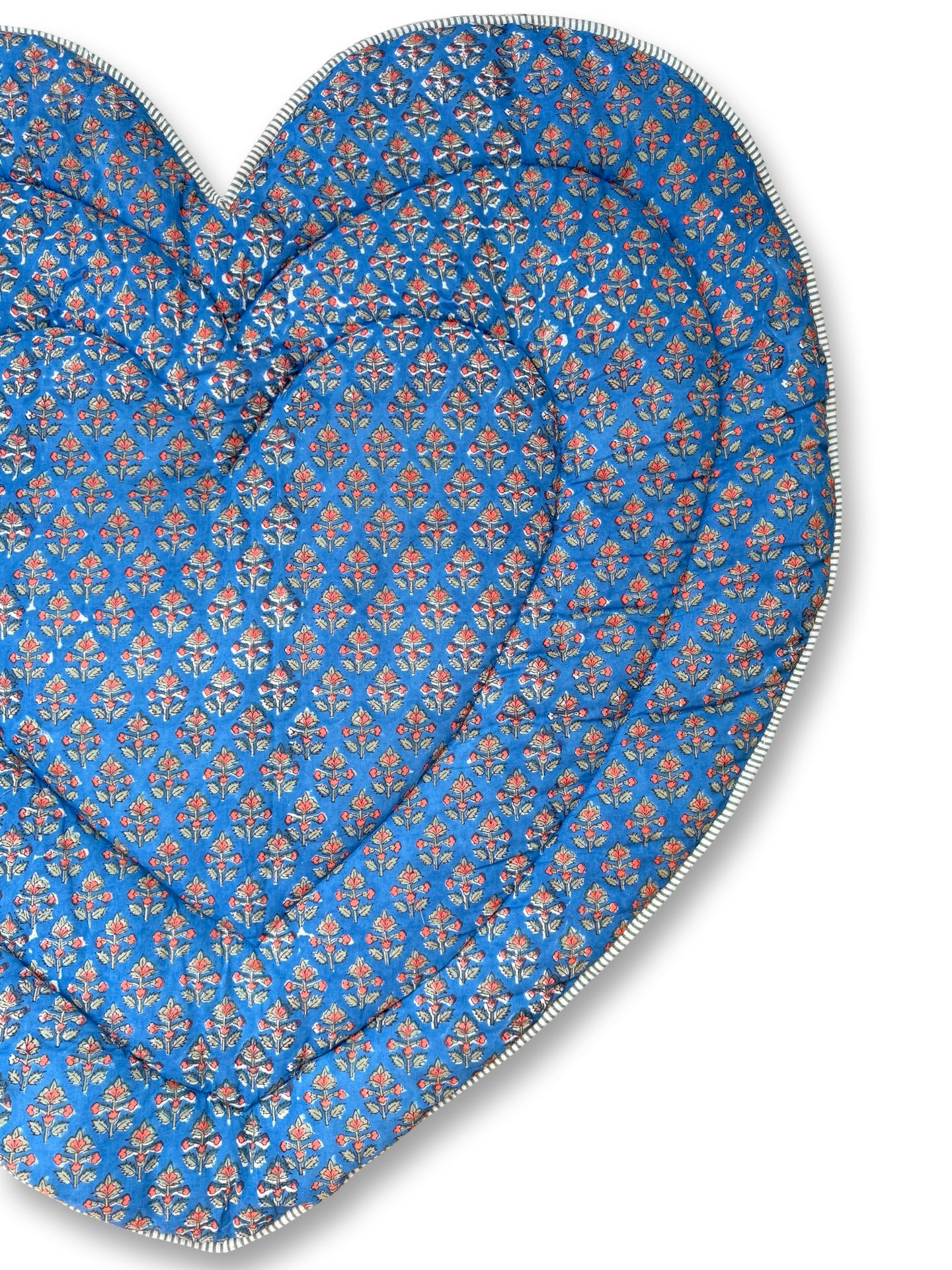 Baby Quilt Play Mat Heart Piping -Combination Texetile-