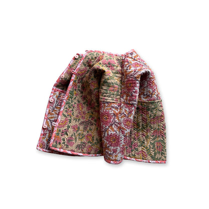 Stripes Patchwork Quilted Reversible Jacket