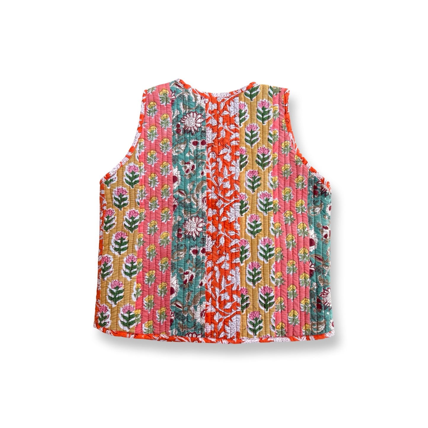 Stripes Patchwork Reversible Vest