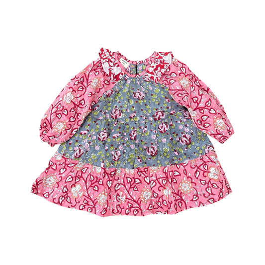 Frills Side neck Raglan dress