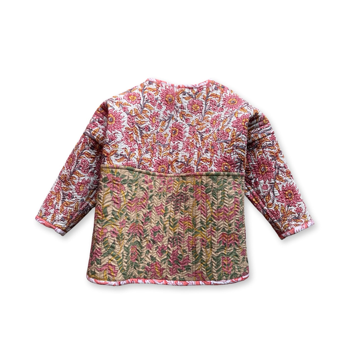 Stripes Patchwork Quilted Reversible Jacket