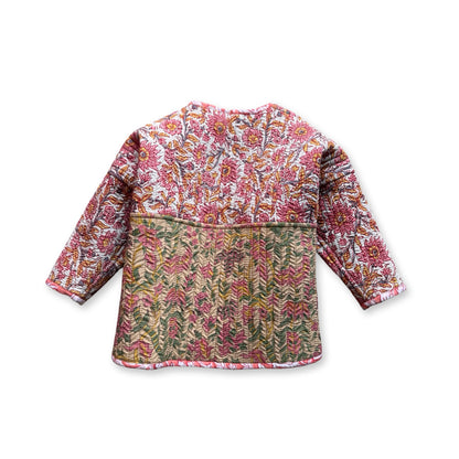 Stripes Patchwork Quilted Reversible Jacket