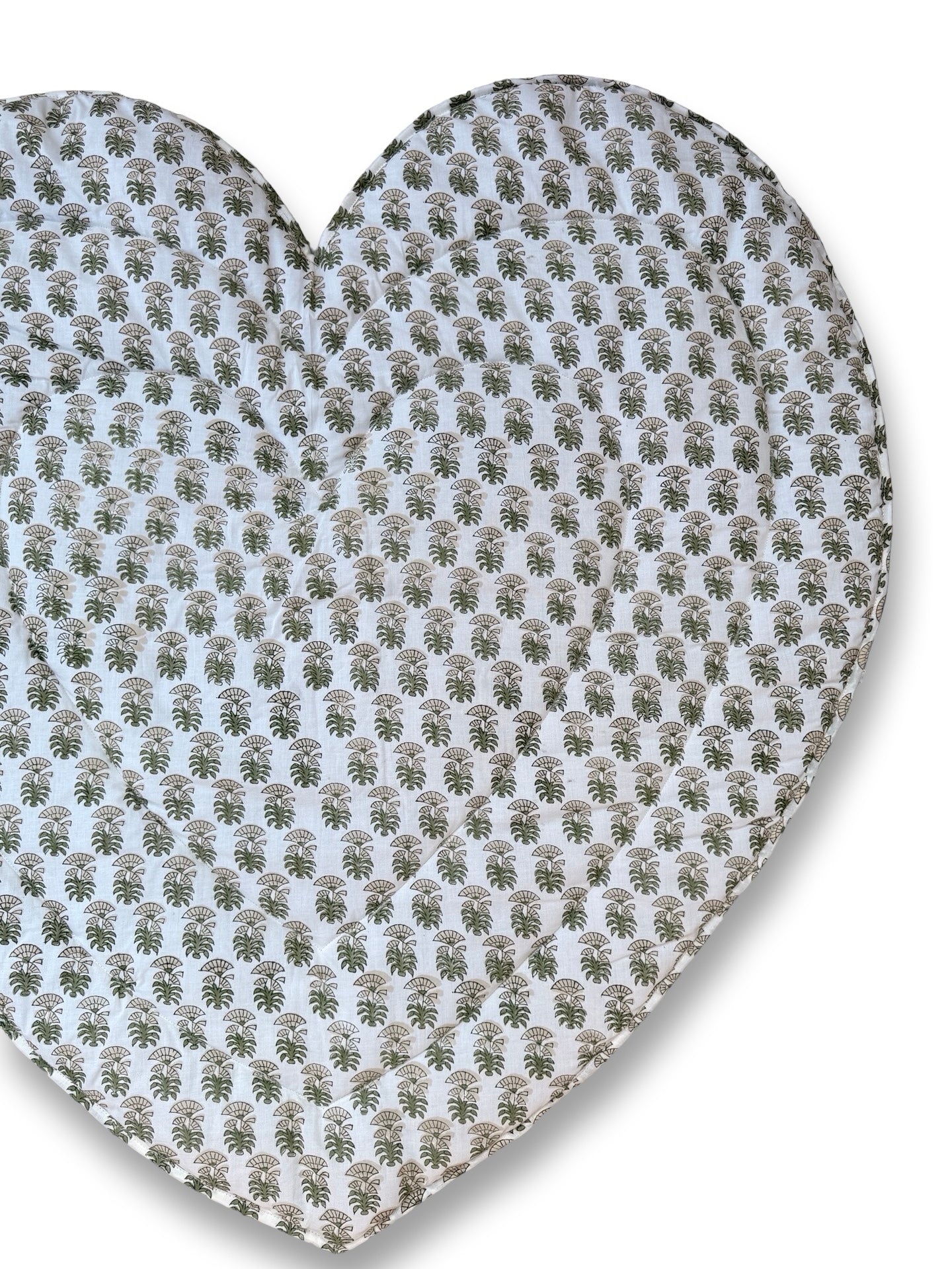 Baby Quilt Play Mat Heart Piping -Single Texetile-