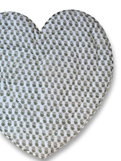 Baby Quilt Play Mat Heart Piping -Single Texetile-