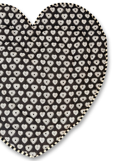 Baby Quilt Play Mat Heart Piping -Combination Texetile-