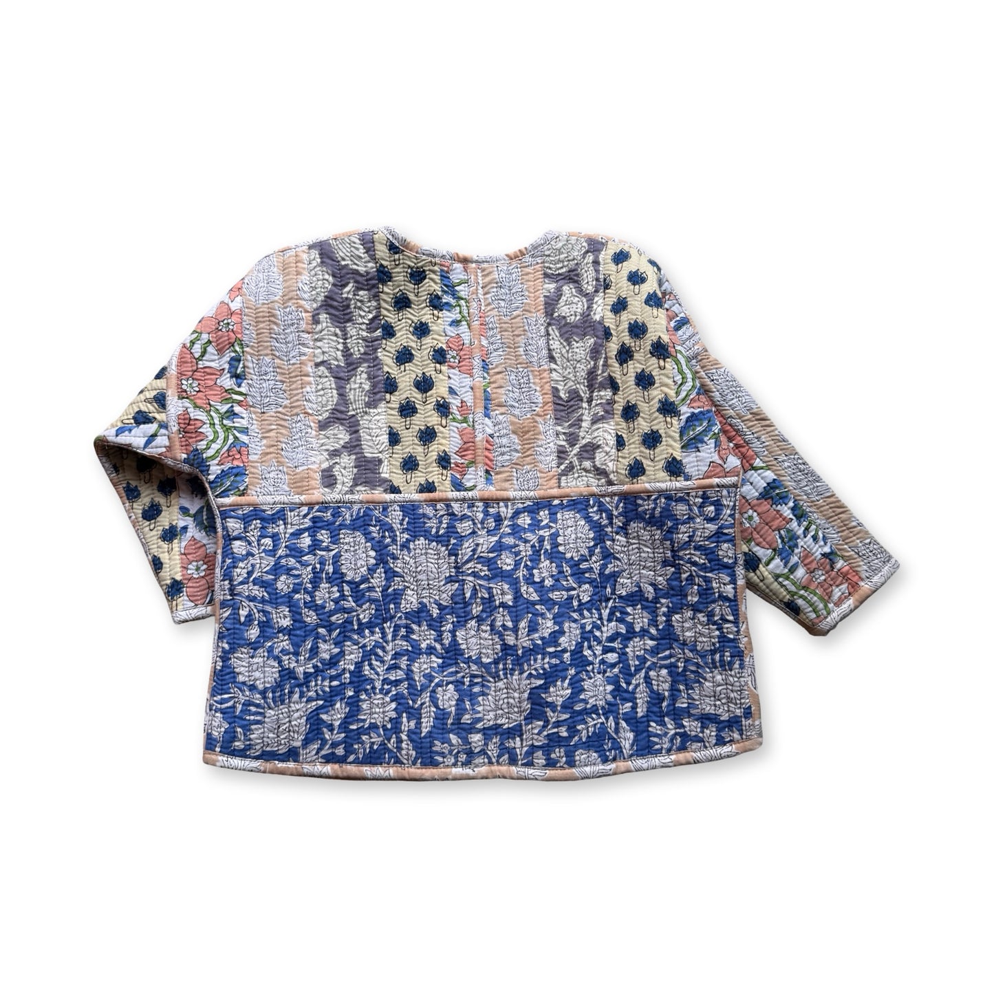 Stripes Patchwork Quilted Reversible Jacket